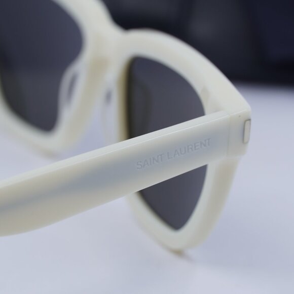 Saint Laurent SL462 SULPICE 018 Cat Eye Sunglasses - Ivory/Grey - Picture 5 of 9